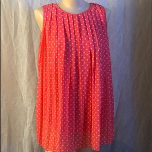 Coral Polkadots blouse